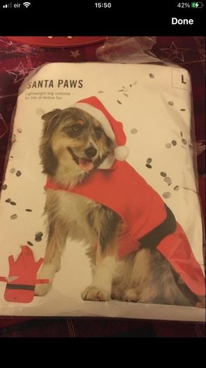 Dogs new Xmas suit size L