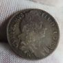 William of Orange 1696 Six Pence 6d Rarer Norwich Mint Later Harp Image 2
