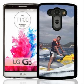 Lg G3 - Personalised Soft Rubber Case - Black Or White
