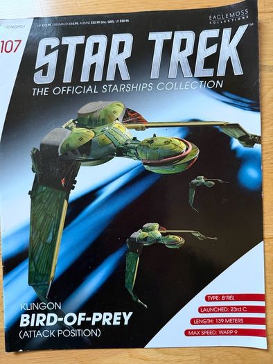 Star Trek The Official Starships Collection Klingon Bird of Prey
