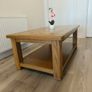 Heavy Solid Oak Coffee Table Image 2