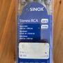 Sinox 5.0m Stereo 2 RCA to 2 RCA Gold Plated Image 2