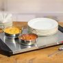 200W 3 Pan Tray Buffet Server with Plate Warmer Function Image 3