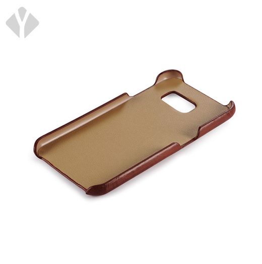 S6 Vintage Leather Back Cover With Card Slots