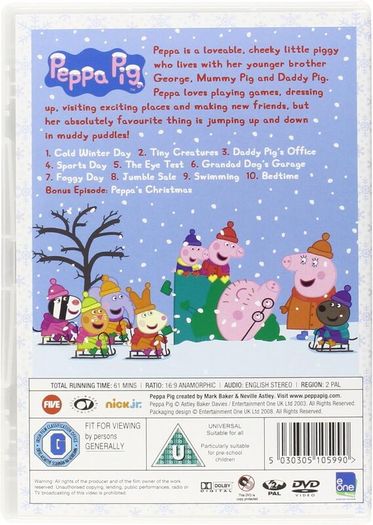 Peppa Pig. Cold Winter Day. DVD. Free Postage!