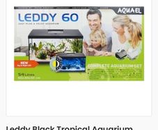 AQUAEL leddy black tropical aquarium 54L 60cm