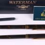 Waterman Ideal Fountain & Ballpoint Pen Set 18K Gold Nib Boxed Image 4