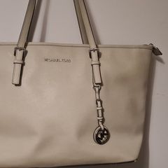 Large Michael Kors bag jet set saffiano leather