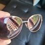 beautiful rose gold pink sunglasses Image 7