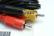 HP Photosmart R &amp; M Series AV Cable 2.5mm plug to RCA video