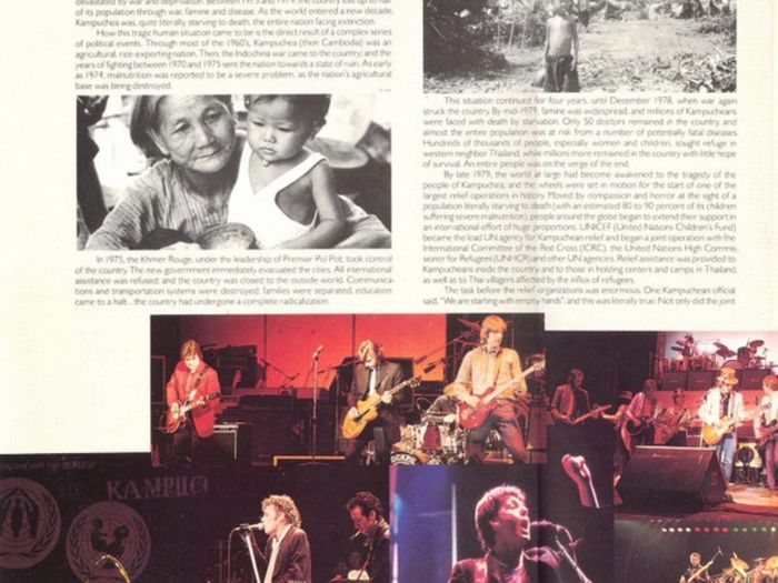Various artists double gatefold concert for Kampuchea. Record is nm. See pictures for list of artists