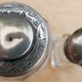 2 Antique Sterling Silver Top, Glass Bottles Pots Image 4