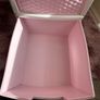 Plastic Storage Drawers Large 4 Pink/white Image 2