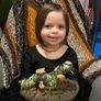 Whimsical Creepy Fantasy Gold Dust Collector Caterpillar on a Dried Polypore Mushroom Room Decor Display Oddity Image 2