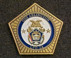 United states navy,  USS ARLINGTON, commerative.
