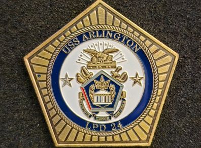 United states navy,  USS ARLINGTON, commerative.