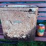 Vintage enamel bread bin Image 2