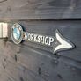 bmw workshop  cast iron sign Image 2