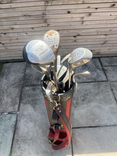 Full set of golf clubs