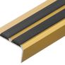 Stair Nosing With Rubber Insert Anodised Aluminium 35mm X 19.5mm X 1000mm Image 3