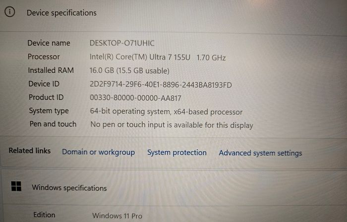 2026 HP Elitebook 840 G11 | Intel Ultra 7 | 16GB | 512GB | 14" WUXGA |  Win11