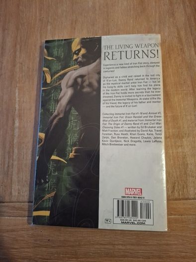 Marvel Comics The Immortal Iron Fist Graphic Novel Brubaker Fraction