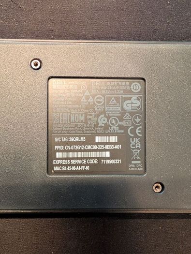 Dock Station Dell WD19TBS