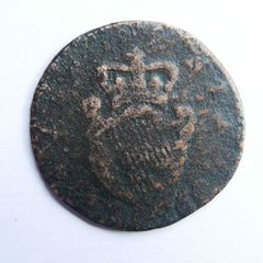 1754 George II Irish Hibernia Half-Penny Coin