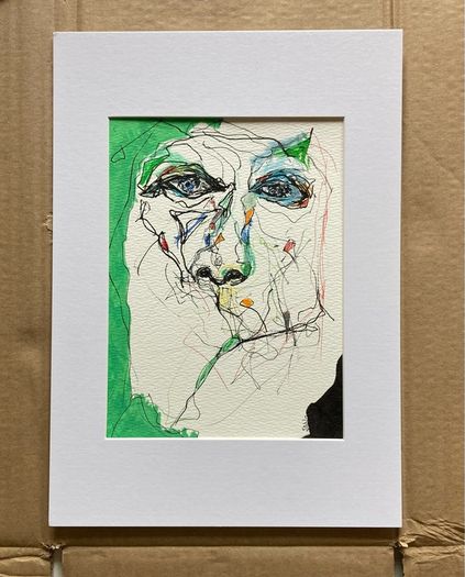 Original Art original Figurative painting contemporary Portrait Irish Art abstract painting