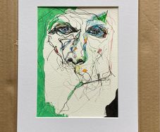 Original Art original Figurative painting contemporary Portrait Irish Art abstract painting