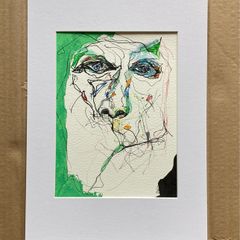 Original Art original Figurative painting contemporary Portrait Irish Art abstract painting