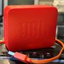 JBL GO 2 Red Portable Bluetooth Speaker-Excellent Condition with Orange Cable Image 2