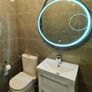 LED Bathroom Mirrors Bluetooth Speakers Demister Antifog Clock Weather Station Dual LED Sensor Touch Image 10