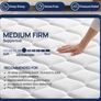 5FT King Hybrid Mattress, 22cm Pocket Sprung Mattress, 150x200cm Zero-noise independent springs offer motion isolation & back pressure relief for peaceful sleep Image 6