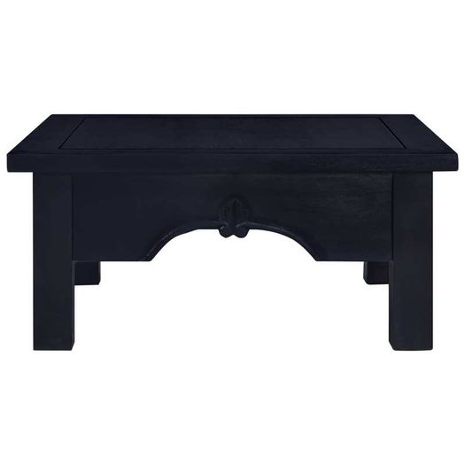 Coffee Table Light Black Coffee 68x68x30 cm Solid Mahogany Wood