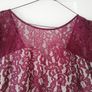 Burgundy lace dress size 14 Image 2