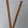 Antique 24 2FT Wood & Brass Pocket Ruler No. 25P Image 5