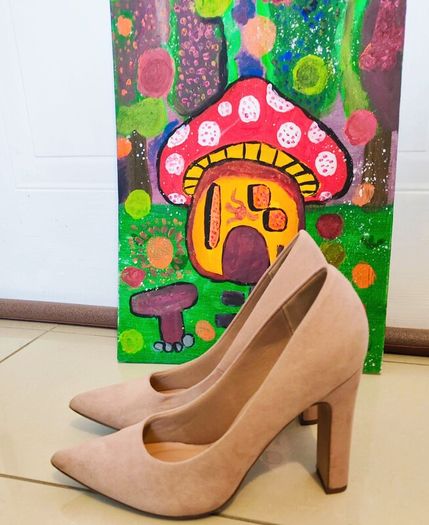 Light Pink Suede High Heels New Look