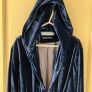 Vintage Avoca - Purple faux suede cape jacket with hood Image 3