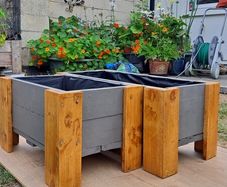 Premium Handcrafted Wooden Planter Set