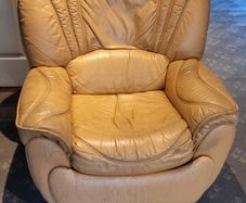 leather armchair