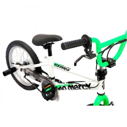 10" Rooster NO MERCY, 16" Wheel, White/Neon Green