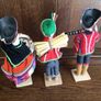 Folk Art 3 Peruvian Dolls Image 2
