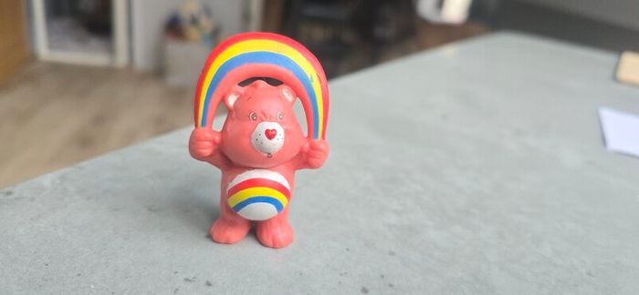 Cheer Rainbow Bear Carebear Mini Figure 1983-1984 Kenner A.G.C.