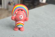 Cheer Rainbow Bear Carebear Mini Figure 1983-1984 Kenner A.G.C.