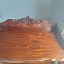 Antique Victorian Flame Mahogany Console Table / W Image 4