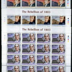 2003 Ireland Centenary of 1803 Rebellion Commemorative Stamp Sheetlet Plate 1A1A1A1A  Mint Never Hinged (MNH)