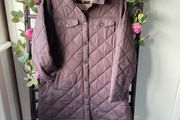 jacket fat face shacket quilted size 14 plum/ brown shade