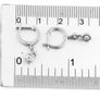 Natural Diamond Hoop Earrings White gold Brand New Image 3