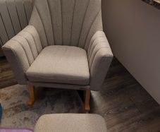 Rocking arm chair and foot stool